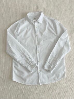 Zara Kids White Button-Down Shirt